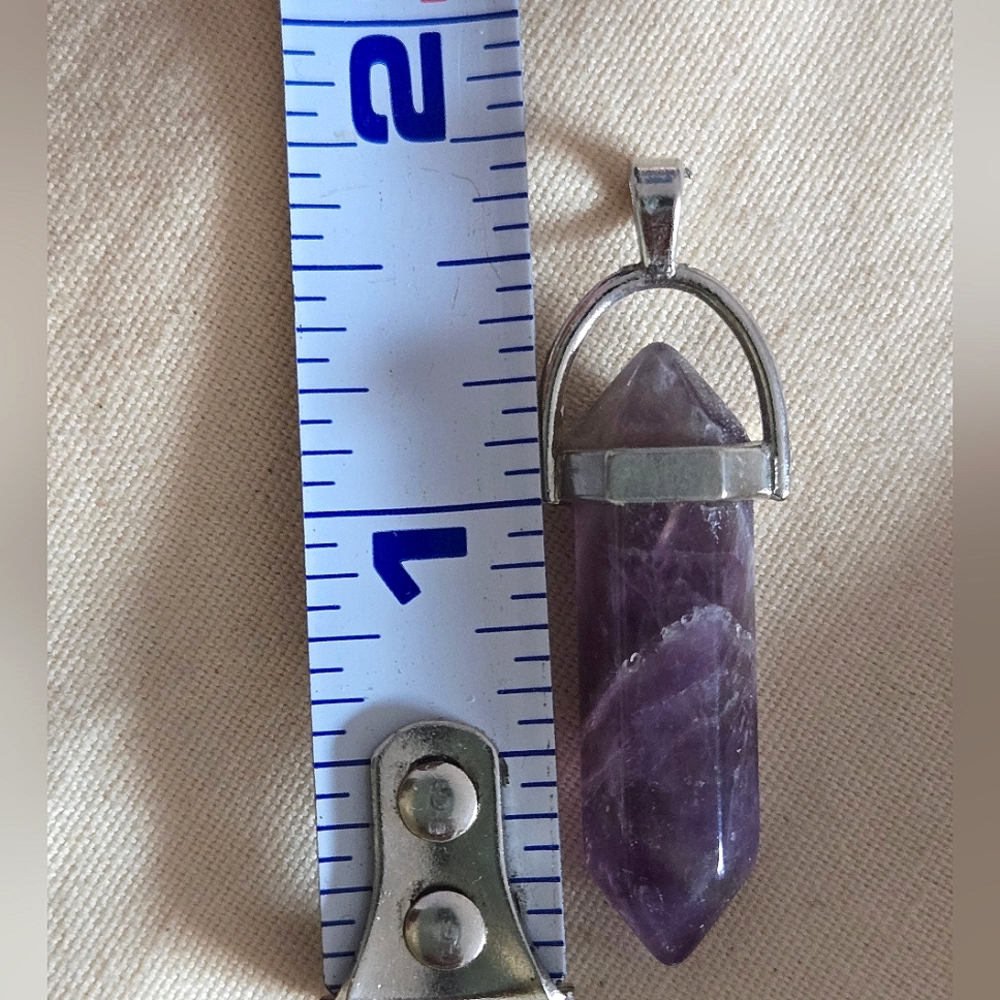 Amethyst Crystal Point Pendant - Picture 5 of 7
